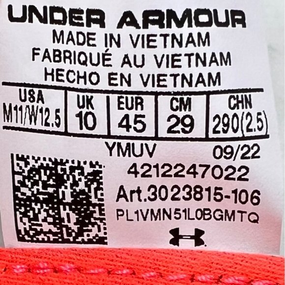 Under Armor Curry‎ Flow Cozy Green Orange Shoes Mens 11 / Womens 12.5 NWOB main image 5